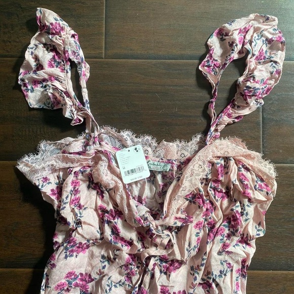 Free People Take It Away Pink Floral Bodysuit - Picture 11 of 14